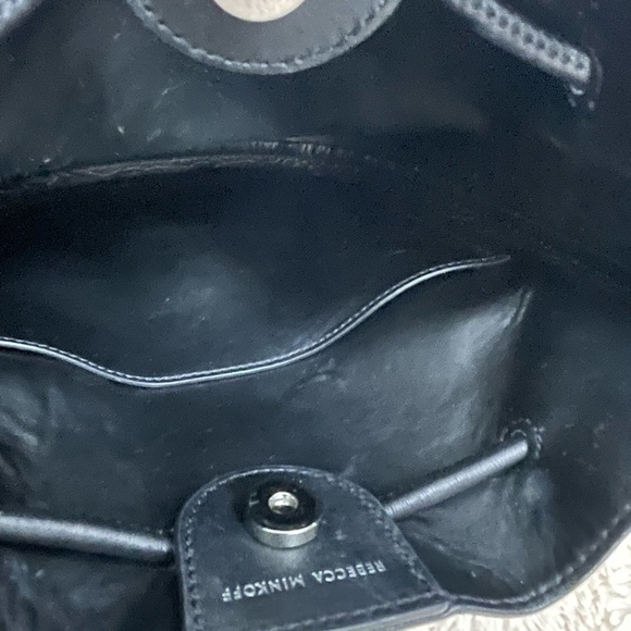 Rebecca Minkoff Black Crossbody Suede & Leather Shoulder Bag - Picture 7 of 12